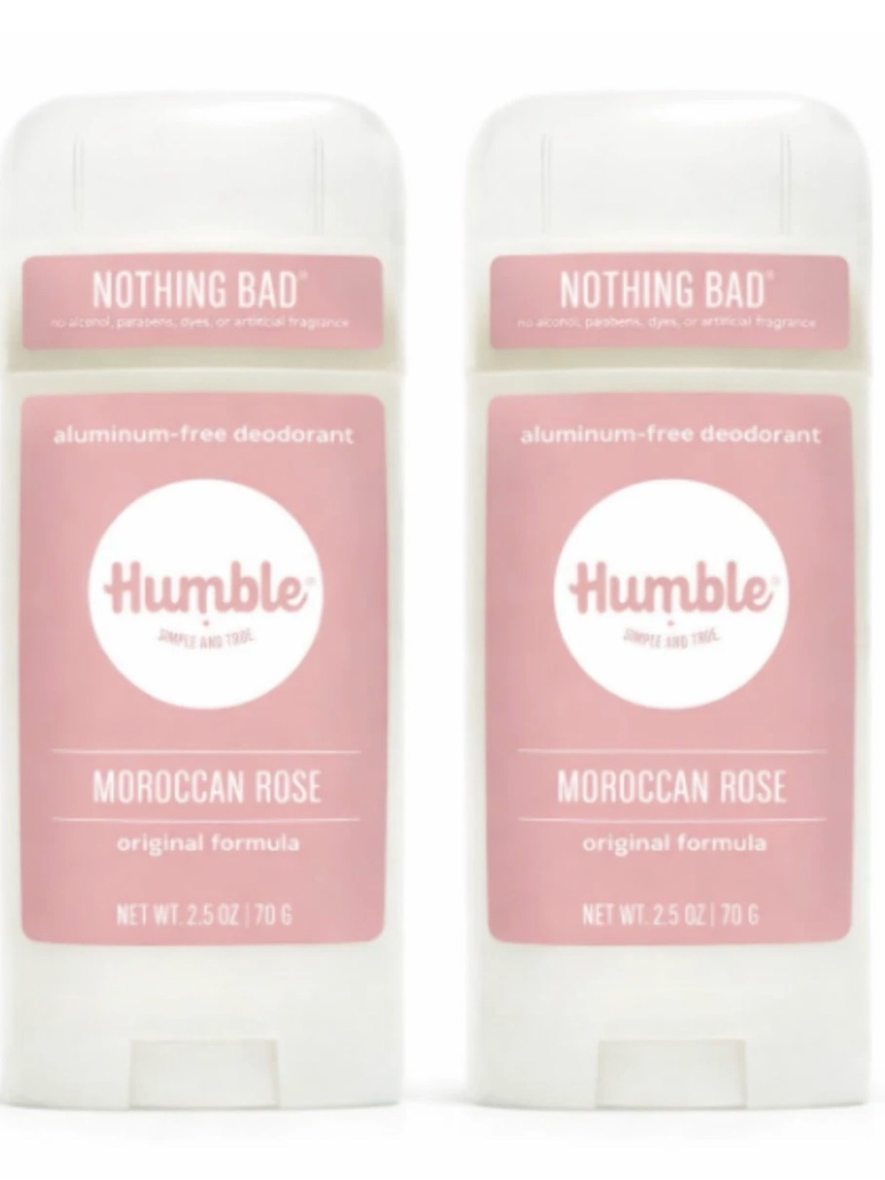 2 x New Humble aluminum free deodorant - Moroccan Rose - Picture 1 of 5